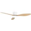 Orbegozo CP 178132 - Ventilatore da soffitto, 132 cm, motore DC, 30 W, 6 velocità, LED CCT regolabile (luce LED 27 W), ultra silenzioso, funzione inverno/estate, tripla protezione antipolvere