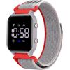 Timever Orologio Digitale per Bambini con Cronometro, Illuminazione, 2 Sveglie, Data, Podometro Non Connesso - Orologi Sportivi per Ragazzi e Ragazze con Cinturino in Nylon a Strappo, grigio