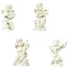 Didiseaon 4pezzi Sculture di Cupidi in Resina Decorazioni da Scrivania Personalizzabili Statuette Bianche e Vuote Forniture per Dipingere e Schizzi Accessori per Casa