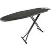 Hanured Asse da stiro pieghevole, Pieghevole Regolabile in Altezza 65-95 cm, dimensioni 110x 34 cm,adatto per la maggior parte dei ferri da stiro a vapore
