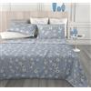 Clara Home Milano Completo Letto in Puro Cotone, Morbido e Traspirante, Misure Maxi, Lenzuolo Sopra, Lenzuolo Sotto e Federe, made in Italy. (Beatrice Polvere, 1 piazza e Mezza)