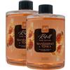 FEI FAN Ricarica Per Diffusore a Bastoncini Refill, Disponibile In Diverse Fragranze Corpose Ed Avvolgenti, Capaci Di Creare Sensazioni Olfattive Uniche 500ml (2 Unità, MANDARINO E TONKA)