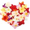 Boerni 30 fiori artificiali di plumeria in seta, 90 mm, colori misti, frangipani hawaiani, perline floreali per gioielli fai da te, ghirlande, matrimoni, estate, Hawaii, Aloha, decorazione per la casa