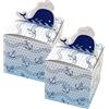 PartyKindom 50pezzi Scatole per Caramelle Ancora Forma Delfino Decorate Scatole Regalo per Bomboniere Involucri Cioccolatini Forniture Decorazioni Feste