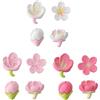 Hehglng 12 magneti da frigorifero rosa 3D Sakura, graziosi magneti per armadietti, magneti per lavagna, magneti floreali per frigorifero, oggetti kawaii per decorazioni per armadietti, magneti da frigorifero