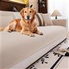 Generico Copridivano 2 Posti Rivestimento Divano Modulare In Chenille Coperta Impermeabile Per Cani Copridivano Antiscivolo Lavabile Adatto Per Divani A 2, 3, 4 Posti(Beige,70x70cm)