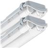 CLAR - Plafoniera Stagna LED 18W, 120cm, 2 Tubo, Senza Tubi Inclusi (Pack 2)