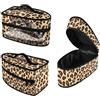 ASQVTIFE Borsa da viaggio in ferro con stampa leopardata, borsa da trasporto per ferro da stiro a vapore, con manico, custodia protettiva resistente con cerniera liscia, per ferri da stiro di