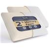 The White Stone Set da 2 Guanciali Memory Foam 40 x 70 cm | Altezza 11 cm | Cuscini Cervicale Ipoallergenici, Ergonomici e Traspiranti | Funzione Antisoffoco e Rinfrescante