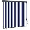 vidaXL Tenda a Rullo per Esterni 160x250 cm Blu e Bianca