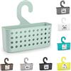 PLASTIFIC Cestino portaoggetti da appendere in plastica per doccia, supporto da parete per bagno, cestino da doccia in plastica resistente (verde menta)