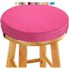 uyeoco Cuscino Rotondo per Sgabelli e Sedie - Antiscivolo 5/8 cm Cuscino di Seduta con Fodera Rimovibile - Diametro 30/35/40/45/50 cm per Cucina, Bar, Ristorante(A10,33x5CM/13.8x2inch)