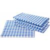 texpot Tovaglia rustica, 150 x 110 cm, a quadretti blu e bianchi da 5 mm, 100% cotone