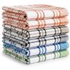 BOSKIMO Strofinacci Cucina Premium Cotone - Set 6 Panni Cucina in Microfibra e Spugna, Canovacci Assorbenti in Cotone, Panni Pulizia (Valencia)