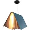 ZHFZKKL Lampadario moderno nordico a 1 luce Lampadario a sospensione medievale Lampadario a forma di libro creativo Lampadario con paralume bianco Decorazione domestica per sala da pranzo Soggiorno Ca