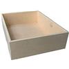 Euroshoppingonline Madia Maidda Maddia Cassetta Contenitore Lievitazione Panetti Panielli Impasto Pizza Legno Impilabile cm. 40 x 30 (Misure Esterne) Altezza cm. 9 (Misura Interna) (50x40xh10)