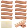 GTDOOCE 12 Pezzi Segnaposto in Legno, Porta Menu per Matrimonio, Segna Tavolo 10x3x2cm per Foto, Ristoranti, Banchetti e Feste