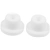 TOYANDONA 2 Pezzi Tappo Vasca da Bagno in Gomma Bianco per Lavabo e Lavandino, Diametro Interno 15mm, Protezione per Bagno e Prevenzione delle Perdite D'acqua