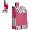 Generico Borsa per la Spesa in Tessuto Oxford, Borsa di Ricambio Pieghevole per Carrello, Borsa per la Spesa di Ricambio Pieghevole Impermeabile per Carrello della Spesa (rosso)