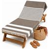 Intimitaly - Telo Mare Grande in Cotone Fouta, 90x170 cm, 85% Cotone, Ultra Leggero e Morbido, Asciugatura Rapida, 180gr/m2, per Spiaggia, Piscina (Marrone Modello 2)