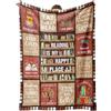 musaecoin Regalo per gli amanti dei libri: coperta da lettura multicolore patchwork, 50x60in, flanella in microfibra, unisex, per tutte le stagioni