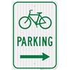 Bioprocess Cartello divertente in metallo per parcheggio della bicicletta, con scritta Right Side, 20 x 30,5 cm