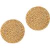 Beatifufu 2 Pezzi Sottopiatti Intrecciati in Fibra Naturale di Loto, Tovagliette Isolanti per Protezione Tavolo, Decorazioni per Sala da Pranzo e Tovagliette Americane