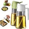 TrendPlain Spruzzino Olio per Friggitrice Aria 470ml, Dosatore Olio 2 in 1, Oliera Spray per Cucina, Insalata e Aceto, Accessori Cucina senza BPA - Bianco e Verde