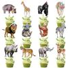 Auroriel 36 Pezzi Animali Selvatici Tutto Il Meglio per Il Compleanno Cupcake Topper Tema Giungla Decorazione Baby Shower Torta Decorazione Cupcake Decorazione Torta Deco