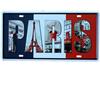 Bioprocess Targa in metallo Parigi, 20,3 x 30,5 cm