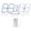 EDUP HOME Orologio da tavolo digitale a LED, da tavolo, 24,6 cm, con sveglia regolabile per ufficio, casa, soggiorno, con adattatore di alimentazione (telecomando non incluso)