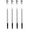 Deuba 4x Luci solari LED per giardino sensore accensione automatica bianco caldo illuminazione percorso lampade solari
