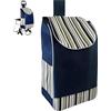 Generico Borsa per la Spesa in Tessuto Oxford, Borsa di Ricambio Pieghevole per Carrello, Borsa per la Spesa di Ricambio Pieghevole Impermeabile per Carrello della Spesa (blu)