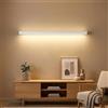 B·LED BARCELONA LED BARCELONA LED Applique LED Lineare da Parete 150 cm 33W, Lampada da Parete Moderna in Alluminio con LED Integrato, Luce Calda 3000K 3135 lm, Design Minimalista IP20 per Soggiorno