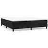 IKAYAA Struttura Letto Matrimoniale 160x200 Rete Matrimoniale con Doghe in Legno per Adulti, Bambini e Teenager, Altezza 25 cm -Nero-160 x 200 cm/25 cm
