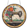 Reofrey Hanging Diamond Painting con Doppio Lato Rhineston Macchine Cucire, 20x20cm Cristallo Suncatcher Pittura Diamante Acchiappasole Con Catena, Decorazione Appendere Per Finestra Giardino Regalo
