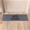 Comart - Zerbino Henry - 25x70 cm - Asciugapassi Sintetico per Entrata - Tappeto Impermeabile e Antiscivolo - Assorbente e Antipioggia - per Ingresso Esterno o Interno - Home e Cuore - Grigio