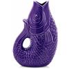 Générique Vaso per pesci bohemien, decorativo in gres porcellanato, simbolo di abbondanza, misura 12 cm (viola)