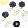 HUIKUANGEU Parte Superiore di Ricambio per Luce Solare,4 Pezzi Sostituzione Superiore per Lampada da Annaffiatoio Solare,Parti di Ricambio per Lanterna Solare,per Lanterne Sospese per Esterni Fai-da-te