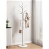 Generic Appendiabiti in metallo con 6 ganci, 180 cm, albero appendiabiti autoportante, per cappelli, borse, sciarpe, per soggiorno e camera da letto