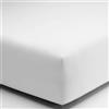 SpazioTessile Lenzuola Sotto con Angoli di Finissimo Puro Cotone Percalle o Federe 3 Volà (Singolo x 90x200, Bianco)