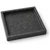 Kalu creations Vassoio in Marmo Nero Imperiale Kalu Creations - Vassoio Marmo Bagno Portaoggetti Decorativo, Porta Profumi e Candele - Organizer Bagno Pietra - Made in Italy - 25 x 25 cm