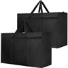 Dntorx Oxford Heavy Duty - 2 sacchetti da 90 l, grandi con chiusura lampo, borsa da viaggio, per trasloco, campeggio, biancheria da letto, vestiti, 2 pezzi