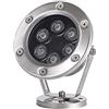 WZYJLyds Faretto per Laghetto Subacqueo Illuminazione A Fontana A LED A Bassa Tensione 12V Impermeabile IP68 Acciaio Inossidabile Illuminazione Subacquea per Piscina, Fontana, Stagno(Bianco Caldo,6W)