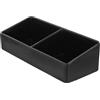 STOBAZA Scatola Porta Bustine di Tè e Caffè in PVC 2 Scomparti, Organizer Multiuso per Conservazione di Bustine e Zucchero, Adatto a Ristoranti, Uffici e Uso Domestico