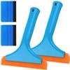 iTYOOS 2 Pezzi Spatola Gomma Tergivetro, Tergicristallo per Doccia, Tergivetro per Lavavetri, Tergipavimentò con 2 Pezzi Spatola per Installazione da Window Film Car, Tinta Finestra