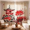 Loussiesd Tende per finestre giapponesi Ukiyoe per camera da letto, soggiorno, tempio Daigoji, per bambini e ragazzi, autunno Kyoto, tende per finestre, esotiche giapponesi, tende per finestre