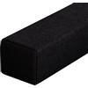 Odaima Riempitivo per Materassi 90/120/150/160/180cm, Letto Gap Filler Cuscino, Connettore per Letto Doppio/Materasso, per Riempire Lo Spazio tra la Testiera e Il Materasso(Nero,160x15x25cm)