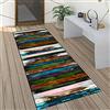 QQrunner Tappeto passatoia per corridoio, colorato, antiscivolo, 100 x 160 cm, tappeto da cucina patchwork, lavabile, al metro, per camera da letto, corridoio, 60/70/80/90/100/120 cm di larghezza