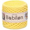 Bobilon Filato per t-shirt Fettuccini Zpagetti Ball, filato per magliette da 3-5 mm, per lavori a maglia all'uncinetto, maschere per orecchie, filato di cotone biologico, filato macramè, filato jersey, giallo